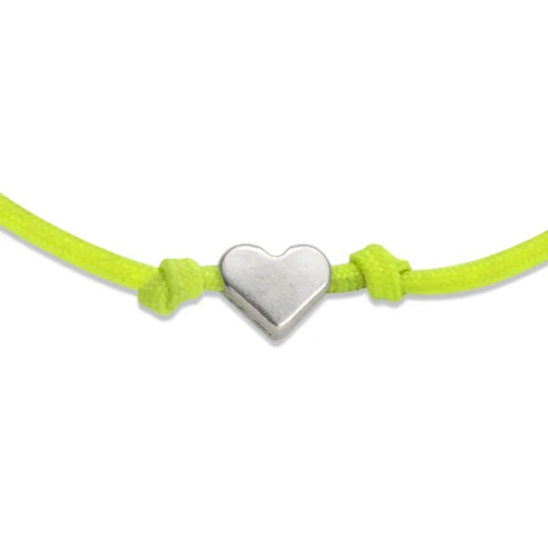 Bracelet for Pilot - Knot Heart yellou Dyneema rope