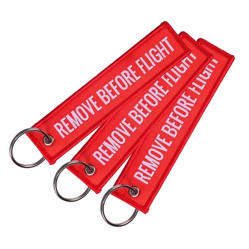 Aviation Keychains tag - Remove Before Flight