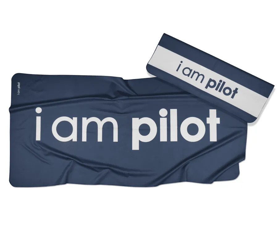 Towel i am pilot - blue