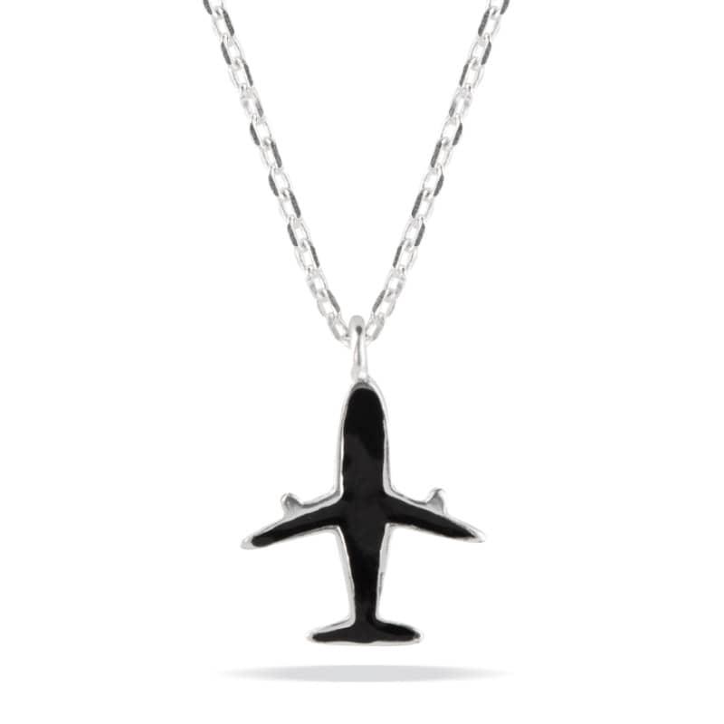 Chain with a pendant in the shape of an airplane Silver 925