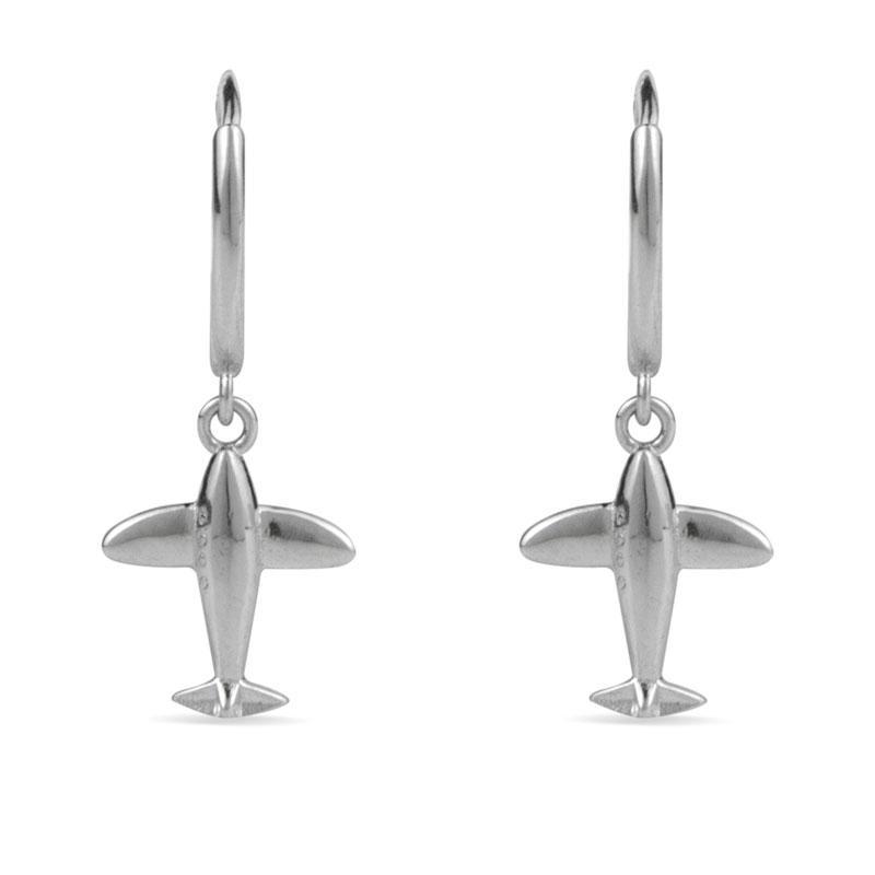 Jet Aircraft drop earrings