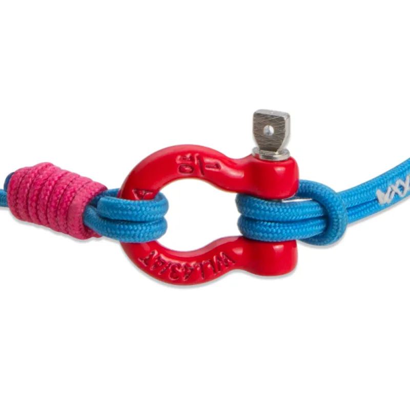Bracelet For Pilots - Charly Pin Carabiner & blue Dyneema rope