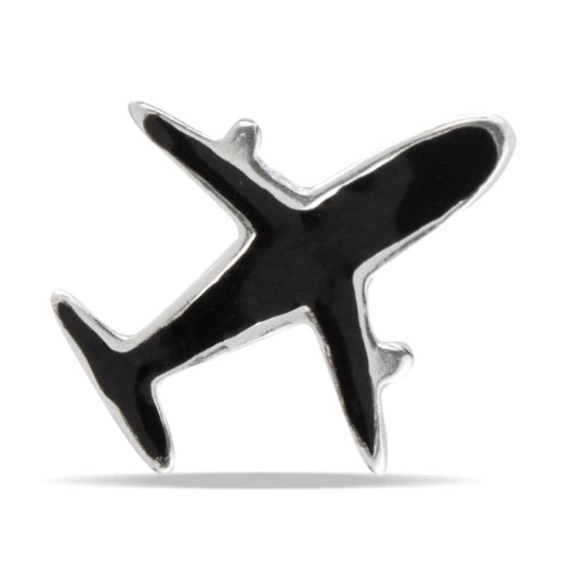 Earrings Airplane black