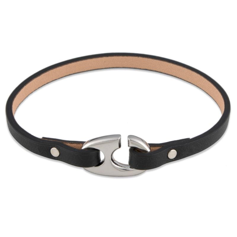 Bracelet for Pilots - Speed carabiner & leather strap