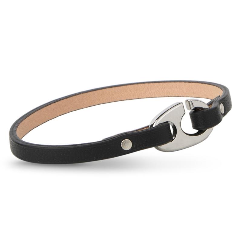 Bracelet for Pilots - Speed carabiner & leather strap