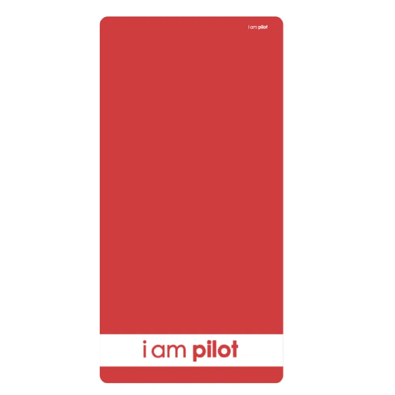 Towel i am pilot - red