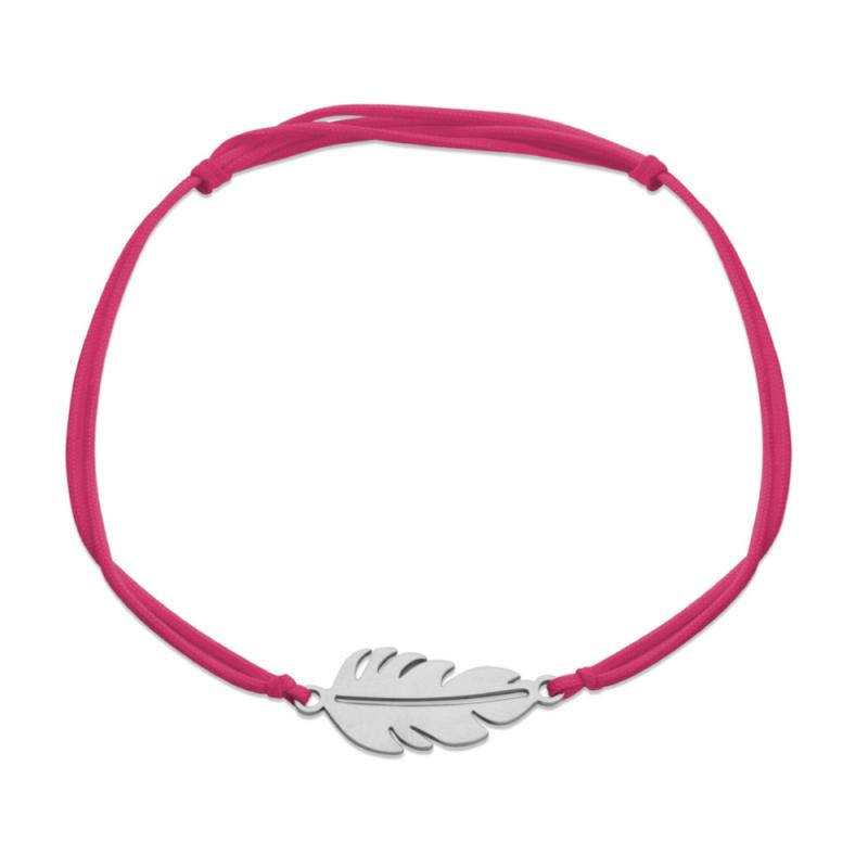Bracelet for Pilots - Feather & red Dyneema rope