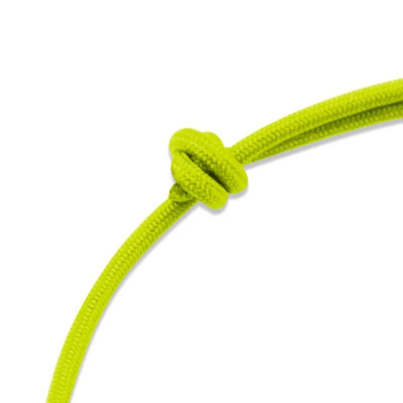 Bracelet for Pilots - Heart & yellow Dyneema rope