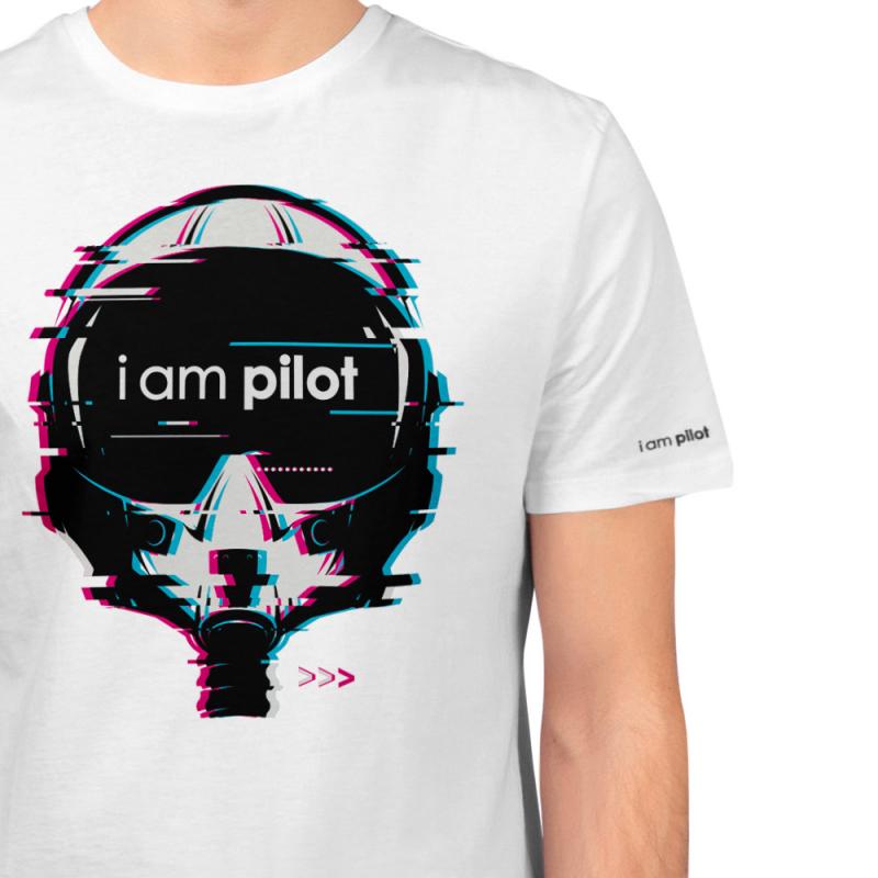 T-shirt i am pilot - Fighter helmet